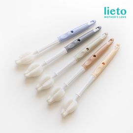 [Lieto_Baby] Lieto Long Nipple Brush 5P_80 PPI High Density Sponge_ Made in KOREA